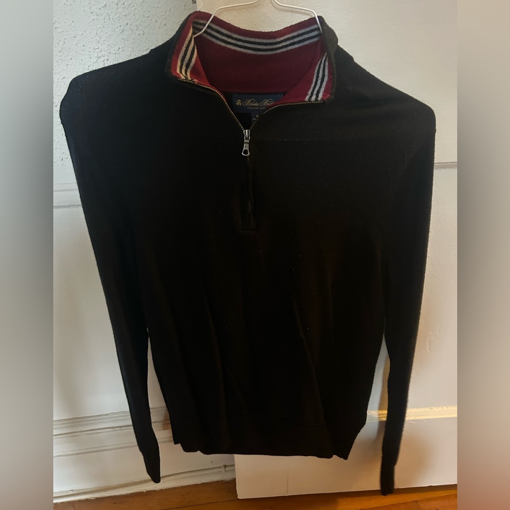 Brooks Brothers Italian Yarn Quarter Zip 1/4” Zip